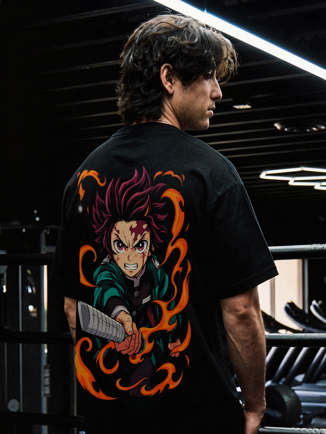 CAMISETA OVERSIZED PREMIUM DEMON SLAYER TANJIRO