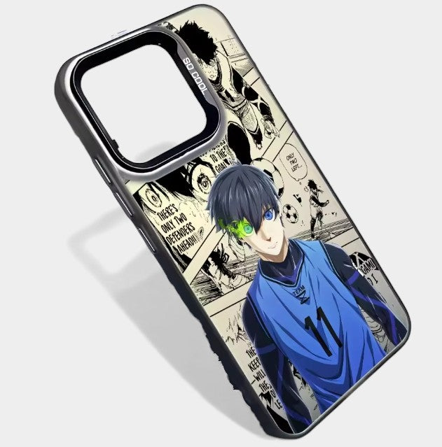 CAPINHA DE IPHONE  ISAGI BLUE LOCK METALIZADO