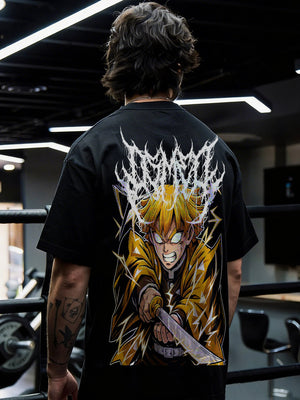CAMISETA OVERSIZED PREMIUM DEMON SLAYER ZENITSU