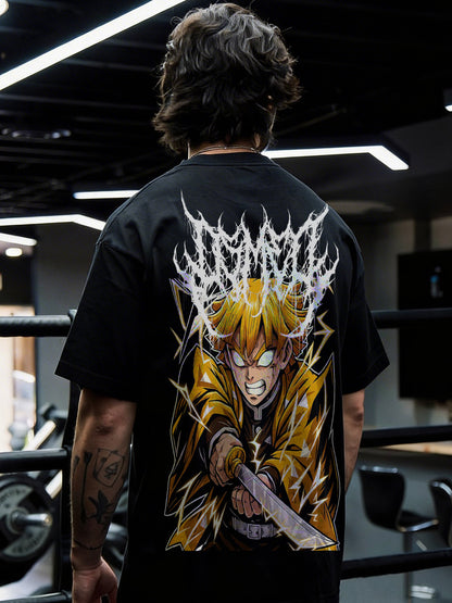 CAMISETA OVERSIZED PREMIUM DEMON SLAYER ZENITSU